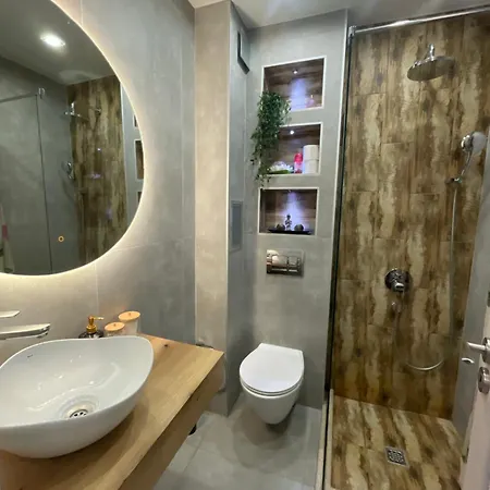 公寓 Brand New First Line Sea View 1 Bedroom 布尔加斯