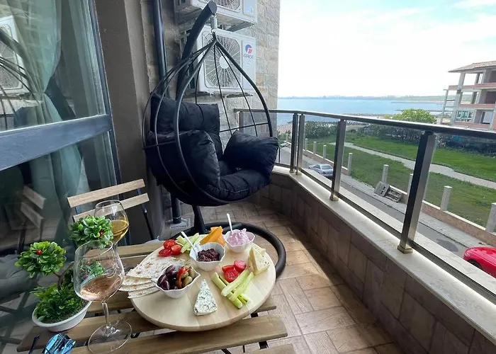 Brand New First Line Sea View 1 Bedroom شقة بورغاس